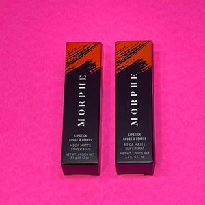 (NEW) Two Red Morphe Lipsticks: Forward and Pickup Line